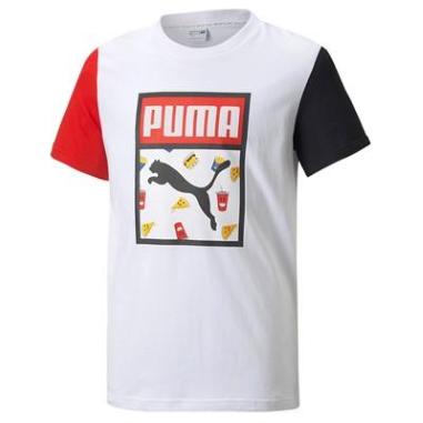 PUMA T-SHIRT CLASSICS MISURA 9-10 ANNI WHITE-FOODIES (BAMBINI)