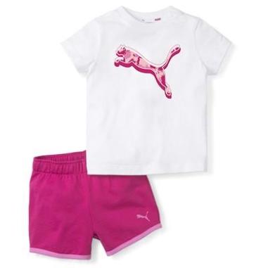 PUMA MINICATS MISURA 3-6 MESI WHITE-FESTIVAL FUCHSIA (BAMBINI)