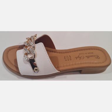 CAMILLA CIABATTA MISURA 41 WHITE (DONNA)