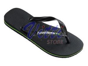 HAVAIANAS BRASIL LOGO MISURA 45-46 BLACK (ACCESSORI)