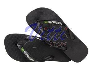 HAVAIANAS BRASIL LOGO MISURA 45-46 BLACK (ACCESSORI)