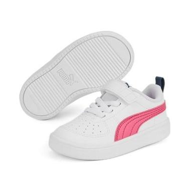 PUMA RICKIE MISURA 21 WHITE-PINK (BAMBINI)