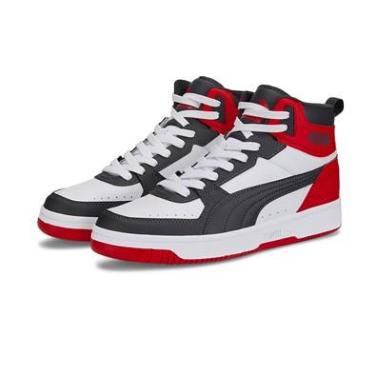 PUMA REBOUND MISURA 44.5 WHITE-ASPHATT-RED (UOMO)