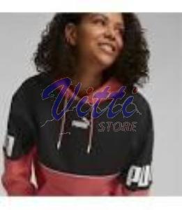 PUMA FELPA POWER MISURA 15-16 ANNI SALMON-BLACK (BAMBINI)