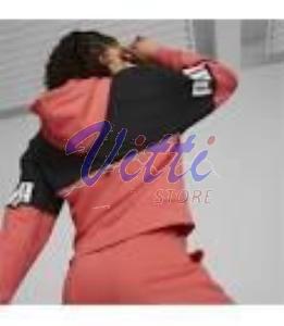 PUMA FELPA POWER MISURA 15-16 ANNI SALMON-BLACK (BAMBINI)