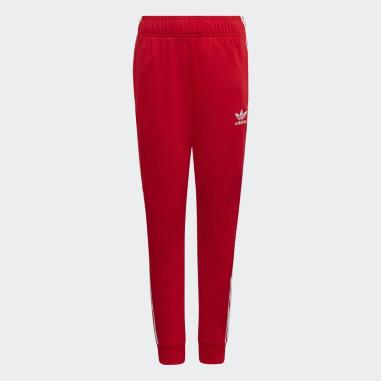 ADIDAS PANTS MISURA  8-9 ANNI RED-WHITE (BAMBINI)