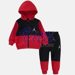 Nike Jordan Tuta da Neonati Sustainable Rossa Taglia 24 M Codice