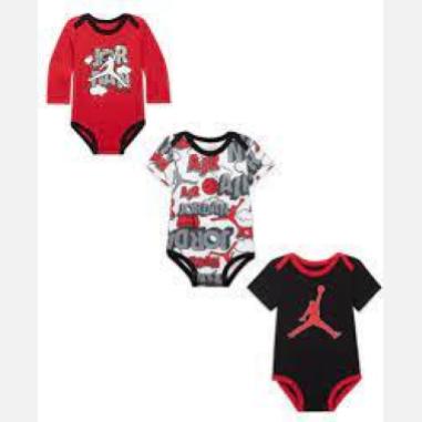 NIKE JORDAN BODY MISURA 0-3 MESI RED-WHITE-BLACK (BAMBINI)