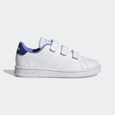 ADIDAS ADVANTAGE MISURA 30 WHITE-BLUE  (BAMBINI)