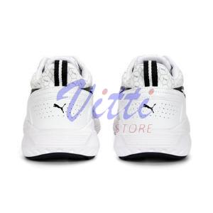 PUMA ACTIVE LOGO  MISURA 42 WHITE-BLACK (UOMO)