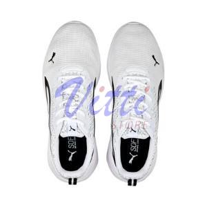 PUMA ACTIVE LOGO  MISURA 42 WHITE-BLACK (UOMO)