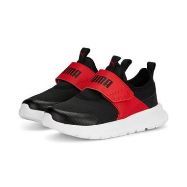 PUMA EVOLVE SLPI ON MISURA 28 BLACK-RED-WHITE (BAMBINI)