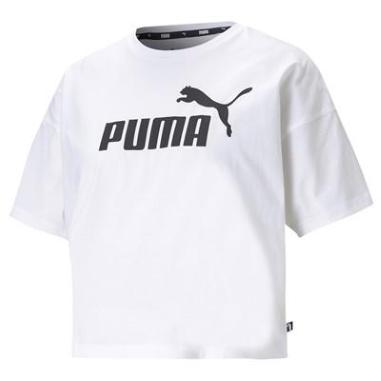 PUMA T-SHIRT CROPPED LOGO MISURA L WHITE (DONNA)