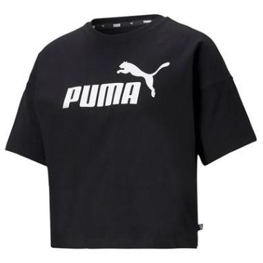 PUMA T-SHIRT CROPPED LOGO MISURA L BLACK  (DONNA)
