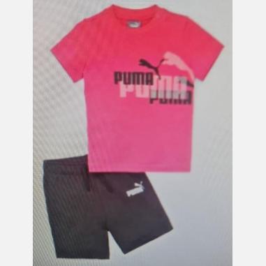 PUMA SET MISURA 0-3 MESI GLOWING PINK (BAMBINI)