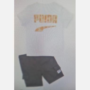 PUMA SET MISURA 0-3 MESI WHITE-ROYAL SAPPHIRE  (BAMBINI)