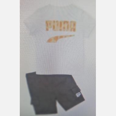 PUMA MINICATS SET MISURA 3-4 ANNI WHITE  (BAMBINI)