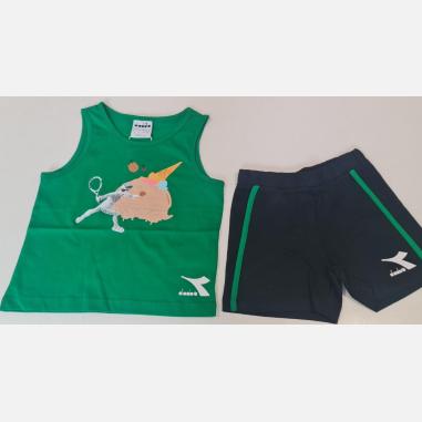 DIADORA SET MISURA XS 5-6 ANNI GREEN (BAMBINI)