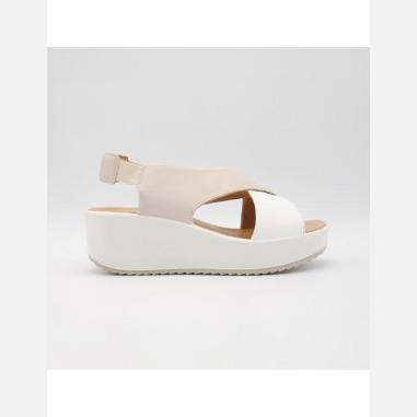 IGI&CO 367255 SANDALO  MISURA 36 WHITE-BEIGE (DONNA)