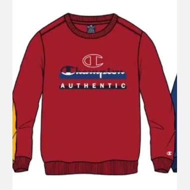 CHAMPION FELPA MISURA XXL RED (BAMBINI)