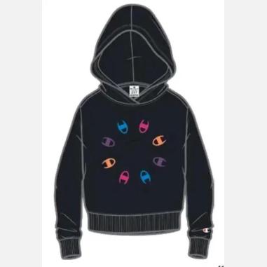 CHAMPION FELPA MISURA XXL BLACK (BAMBINI)