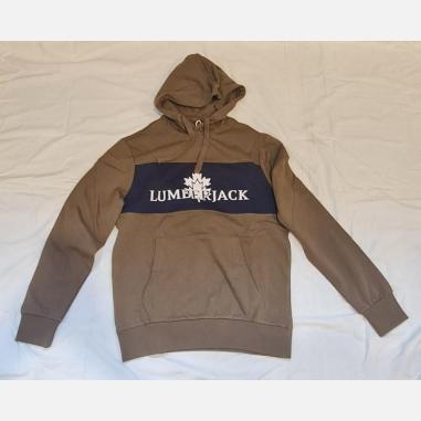 LUMBERJACK FELPA HOODIE MISURA L GREEN (UOMO)