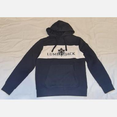 LUMBERJACK FELPA HOODIE MISURA M BLACK (UOMO)