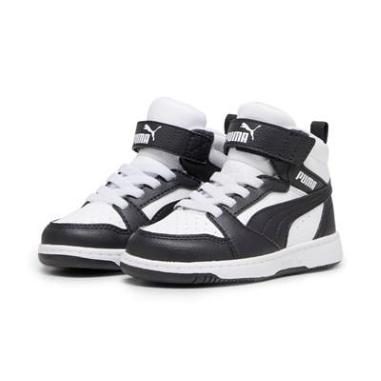 PUMA REBOUND MID MISURA 21 WHITE-BLACK-GRAY (BAMBINI)