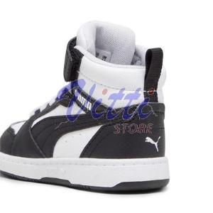 PUMA REBOUND MID MISURA 21 WHITE-BLACK-GRAY (BAMBINI)