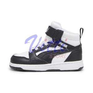 PUMA REBOUND MID MISURA 21 WHITE-BLACK-GRAY (BAMBINI)