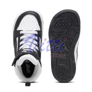 PUMA REBOUND MID MISURA 21 WHITE-BLACK-GRAY (BAMBINI)