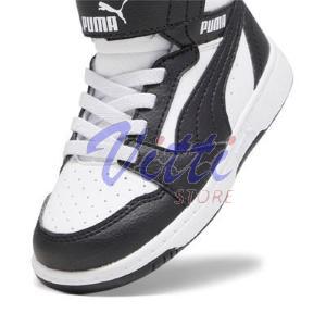 PUMA REBOUND MID MISURA 21 WHITE-BLACK-GRAY (BAMBINI)