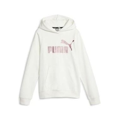 PUMA FELPA LOGO MISURA 11-12 ANNI WHITE-BRONZE (BAMBINI)