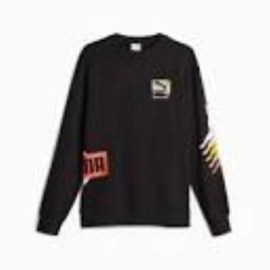 PUMA FELPA BRAND LOVE MISURA L BLACK (UOMO)